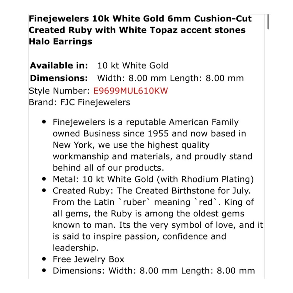 Ruby Earrings - image 3